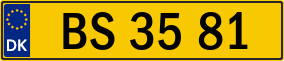 Trailer License Plate